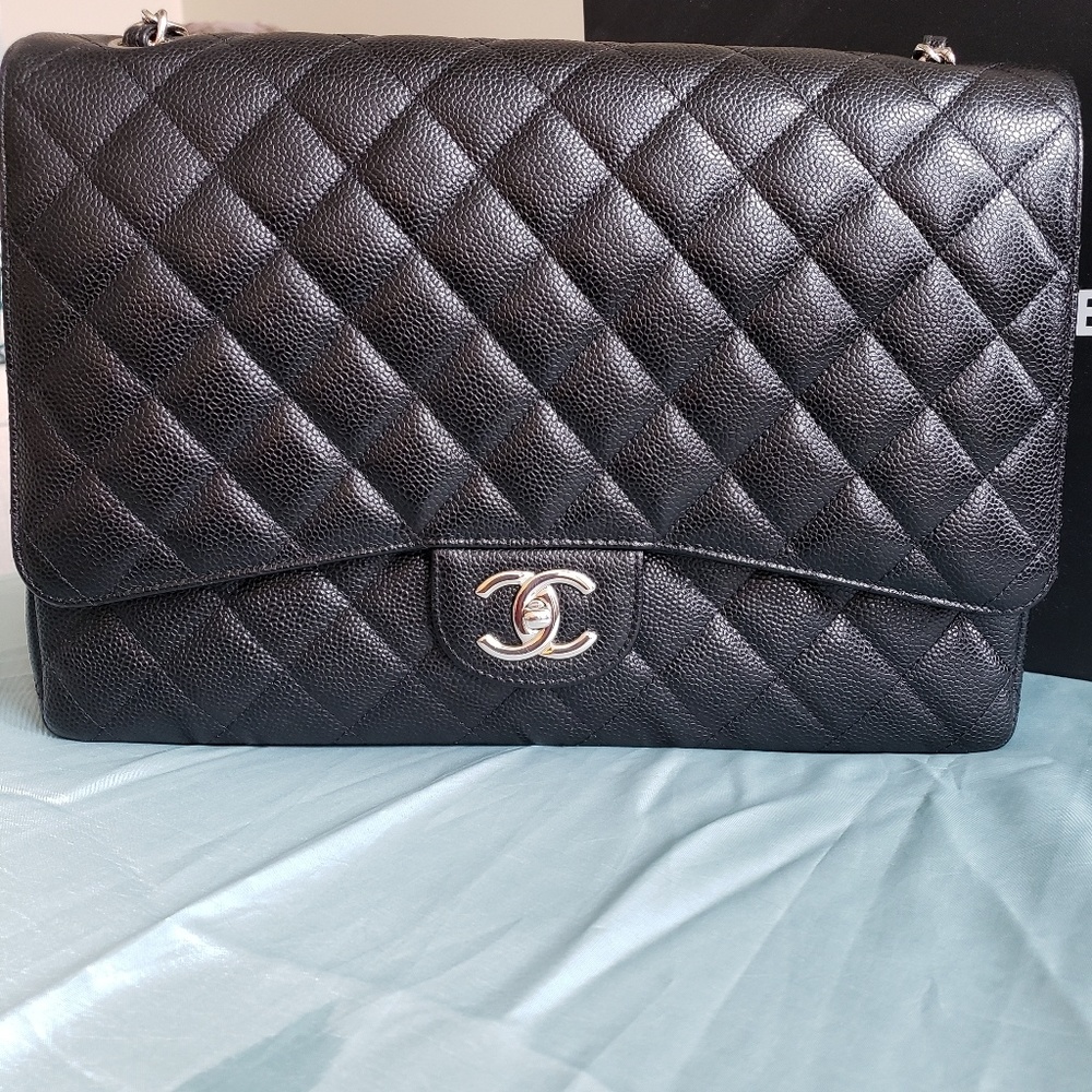 Chanel Jumbo XL Classic Cavalier Leather